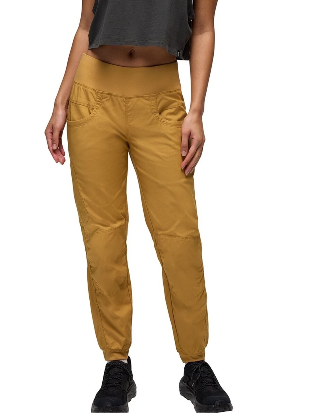 prAna KANAB PANTS hiking climbing outdoor ORGANIC XL mustard yellow